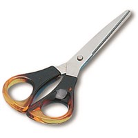 Orange And Amber Handled Scissors